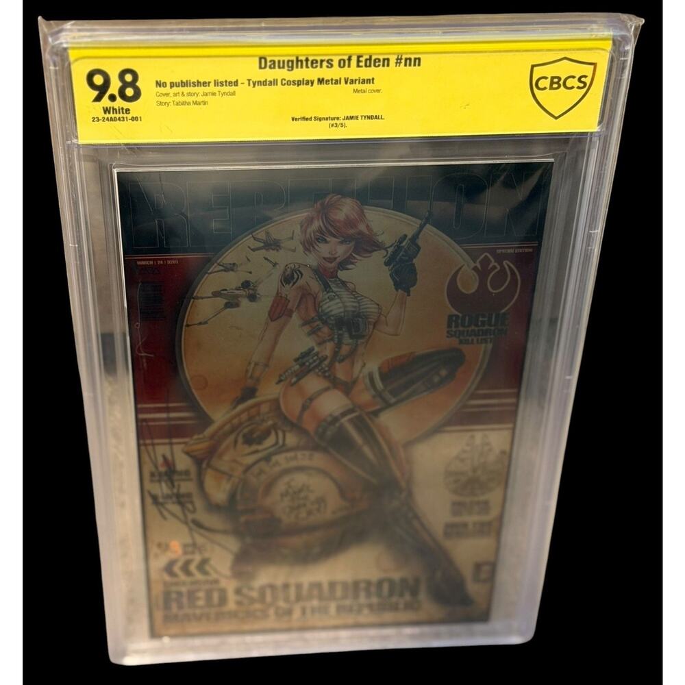 Daughters of Eden #nn Tyndall Cosplay Metal Variant CBCS 9.8 Jamie Tyndall SS